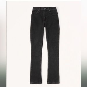 Abercrombie Black With Vent Hem 25 short curve love high rise